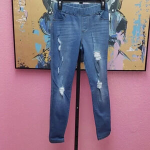 Jvini Pull On Stretchy Distressed Jeggings